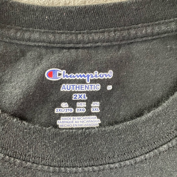 San Diego State SDSU Aztecs Champion T Shirt Black Size 2XL Cotton Short Sleeve - Picture 4 of 11